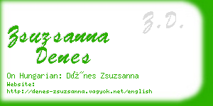 zsuzsanna denes business card